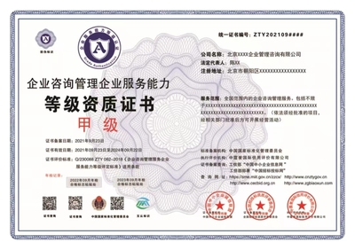 企業咨詢管理企業資質證書申報時間